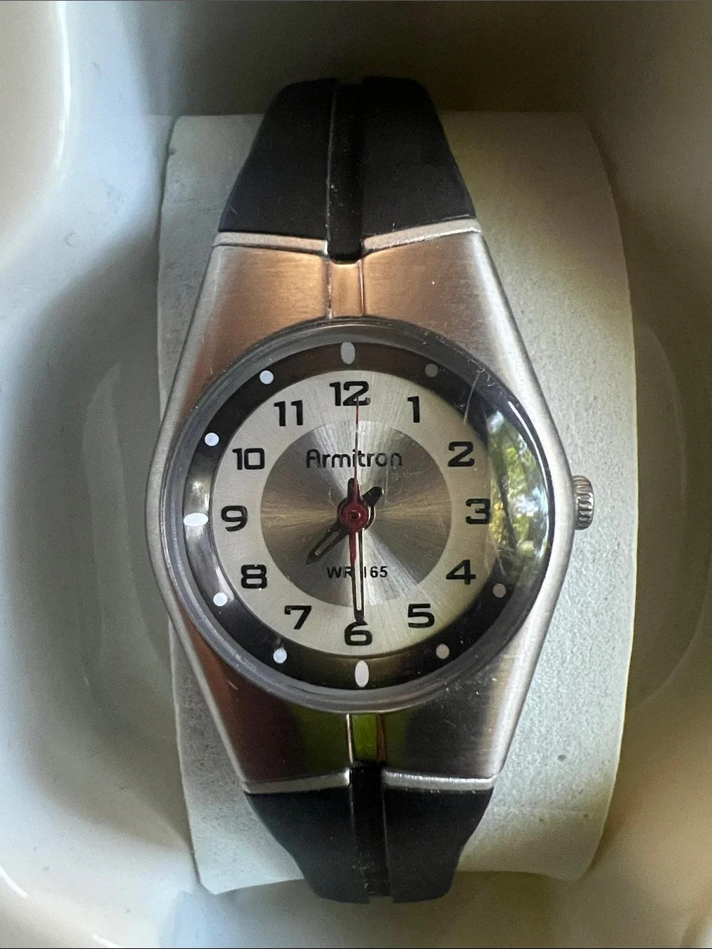 Armitron watch water resistant in case